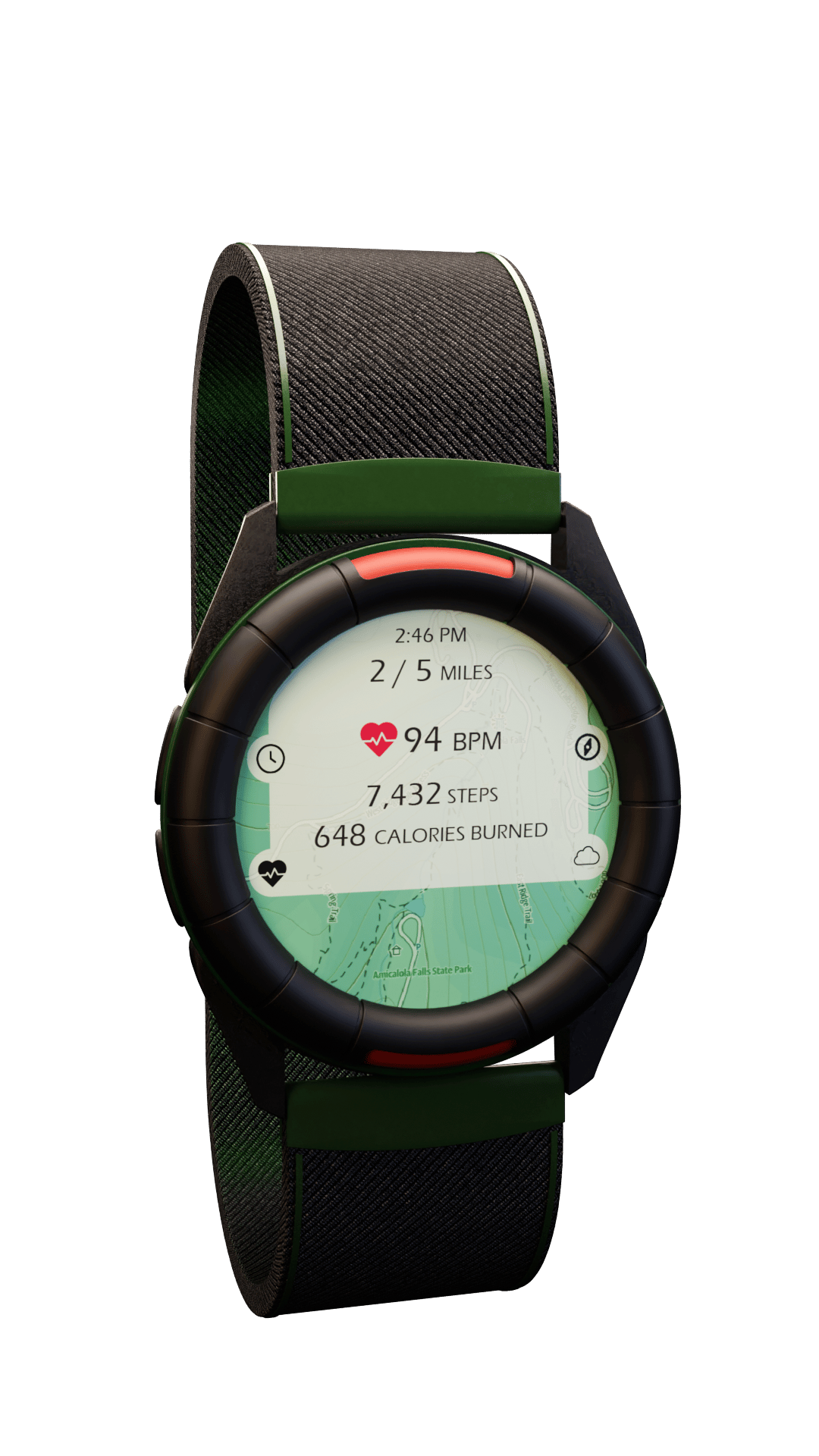 Graphic depicting a hexagonal cropped photo of an interior room design with grid lines along its borders.